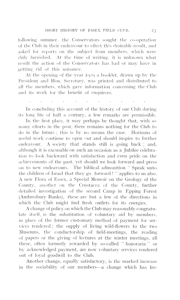 A Short History of the Essex Field Club, 1880-1930. Page 23.