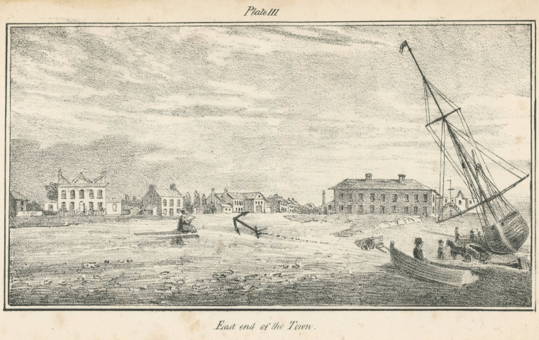 Southend East End of Town 1824 Copyright: Southend Guide by a Gentleman 1824