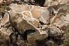 Calcite crystals in a septarian nodule at Elsenham Quarry 