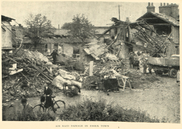 Air Raid Damage in an Essex Town 1943 Copyright: Essex Review Vol 52 1943 