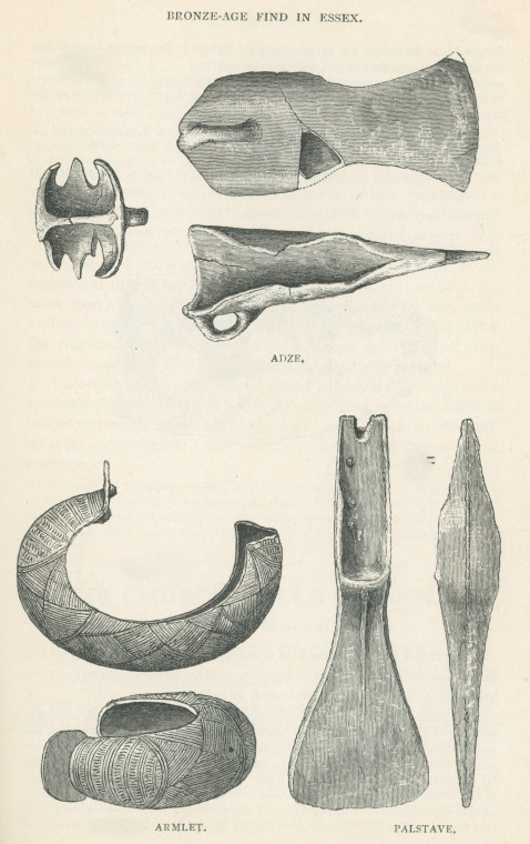 Shoebury Bronze Age Implements 1893 Copyright: Essex Review 1893