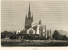 Thaxted Church and steeple 1803 engraving 