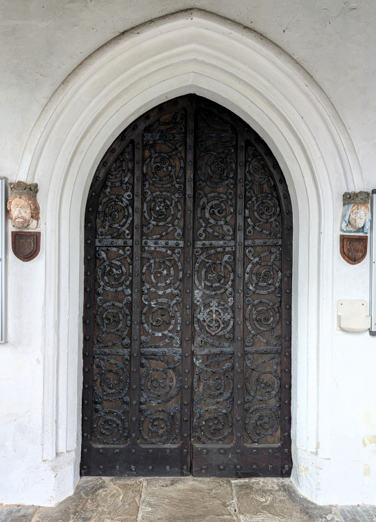 Bocking Church South Door from Porch 7 October 2025 Copyright: William George