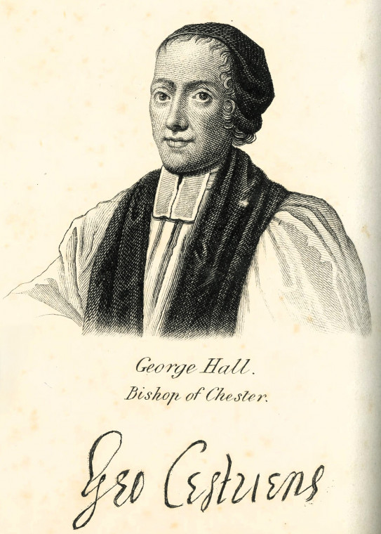 George Hall 1613 to 1668 Bishop Ogborne 1817 Copyright: Elizabeth Ogborne History of Essex 1817