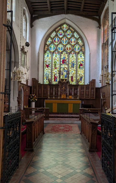 Bocking Church Chancel and East Window 7 October 2025 Copyright: William George