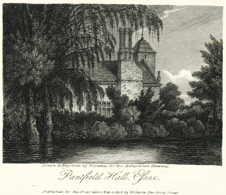 Panfield Hall Essex 1816 W Deeble Copyright: W Deeble