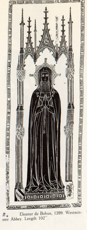 Eleanor de Bohun died 1399 Barking Abbey Nun Copyright: Westminster Abbey