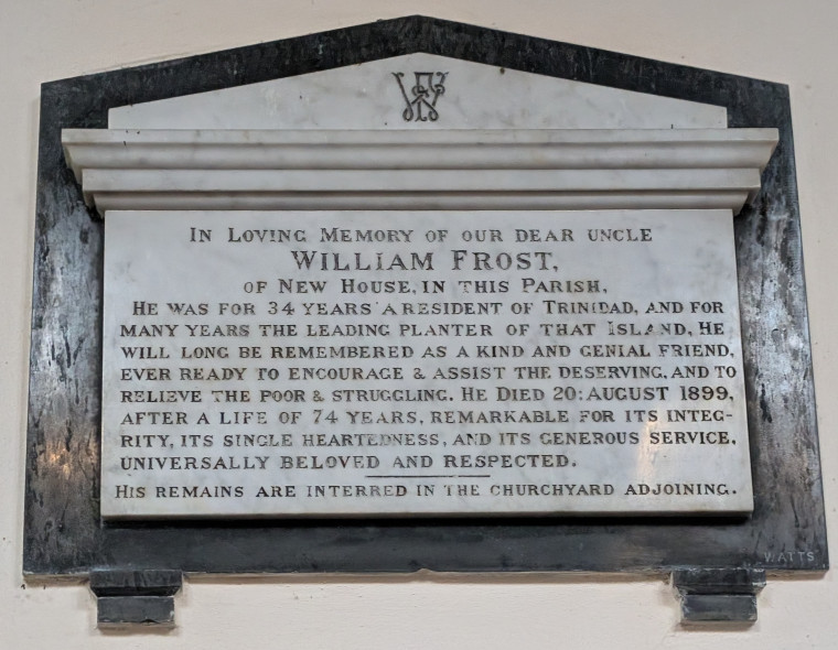 Great Bromley Church Monument William Frost Copyright: William George