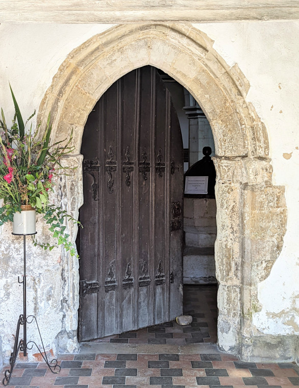 Wendens Ambo Church South Porch Doorway 7 August 2022 Copyright: William George