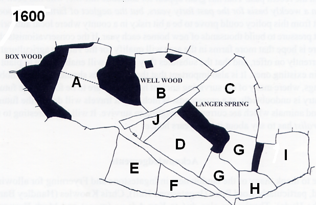 Handley Barnss Farm Map 1600 Copyright: Graham Smith