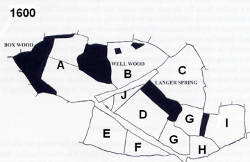 Handley Barnss Farm Map 1600 Copyright: Graham Smith