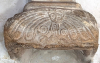 Castle Hedingham Church Recycled Cat Carving on Stoup 2025 