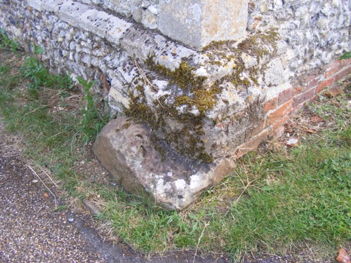 Great Bardfield Church pagan stone (sarsen) Copyright: Mike Howgate
