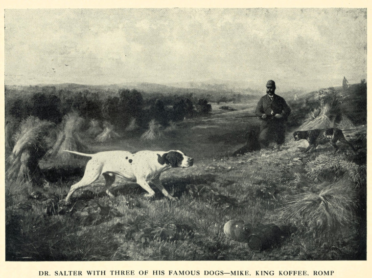 John Henry Salter 1841 to 1932 and Dogs Copyright: Salter Diaries