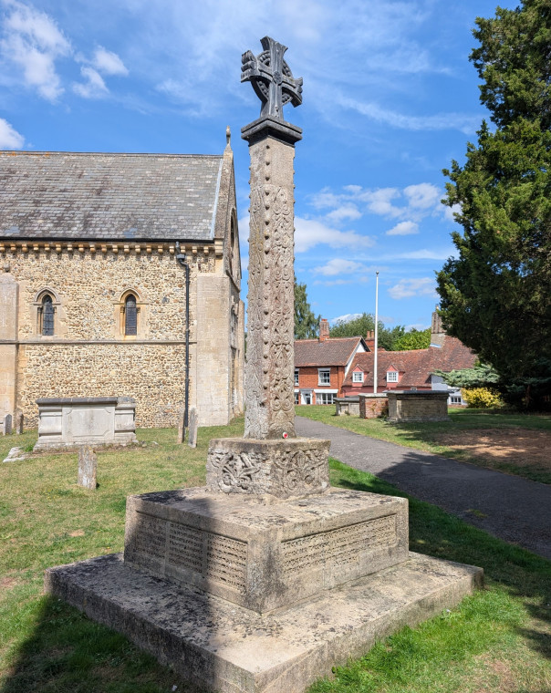 Castle Hedingham Church Cross 8 August 2025 Copyright: William George