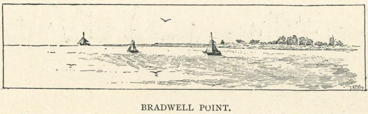 Bradwell Point Barrett 1892 Copyright: C R B Barrett Essex Highways 1892