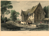 Coggeshall Abbey hand tinted steel engraving 1833