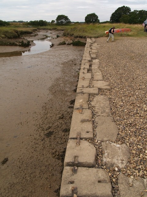 Stones at Beaumont Quay reused from London Bridge Copyright: Gerald Lucy