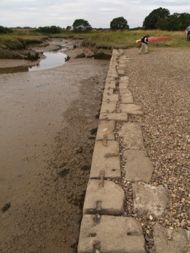 Stones at Beaumont Quay reused from London Bridge Copyright: Gerald Lucy