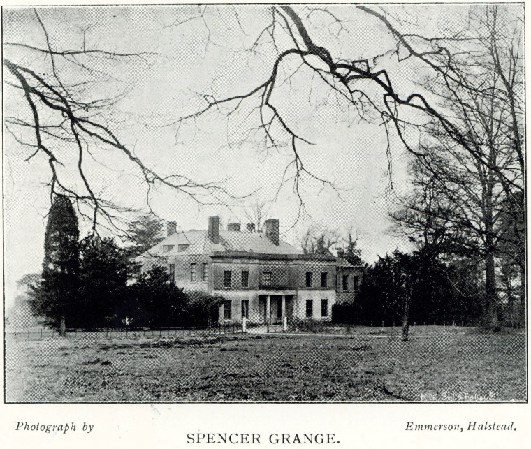 Spencer Grange  Country Seat 1897 Copyright: William George