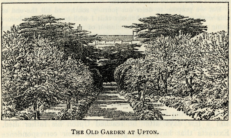 Upton House West Ham Old Garden Copyright: F W Griggs after Mary Godlee Water colour Godlee 1918