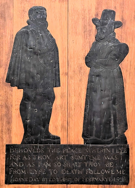 Clavering Church Monumental Brass 3 5 August 2025 Copyright: William George