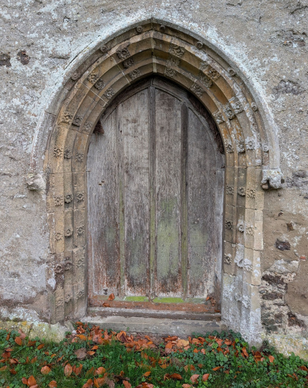 Great Bromley Church Wooden Door and Archway 15 November 2025 Copyright: William George