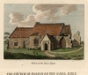 Walton Church 1787 hand coloured copper engraving 