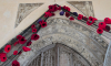 Great Bromley Church Porch Arch and Poppies 15 November 2025