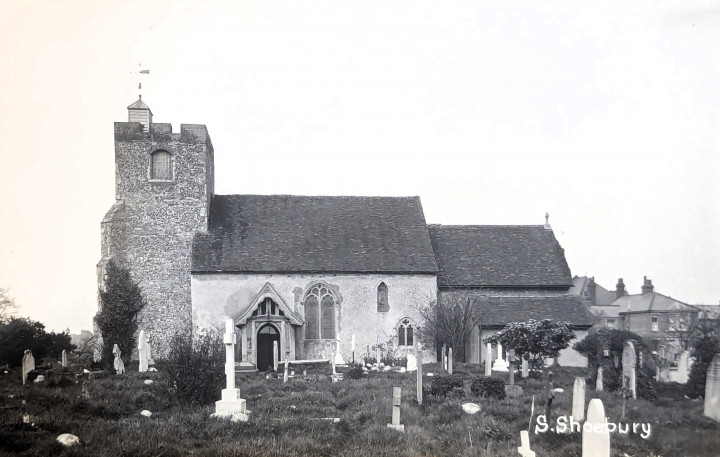 South Shoebury Church Post Card Copyright: William George