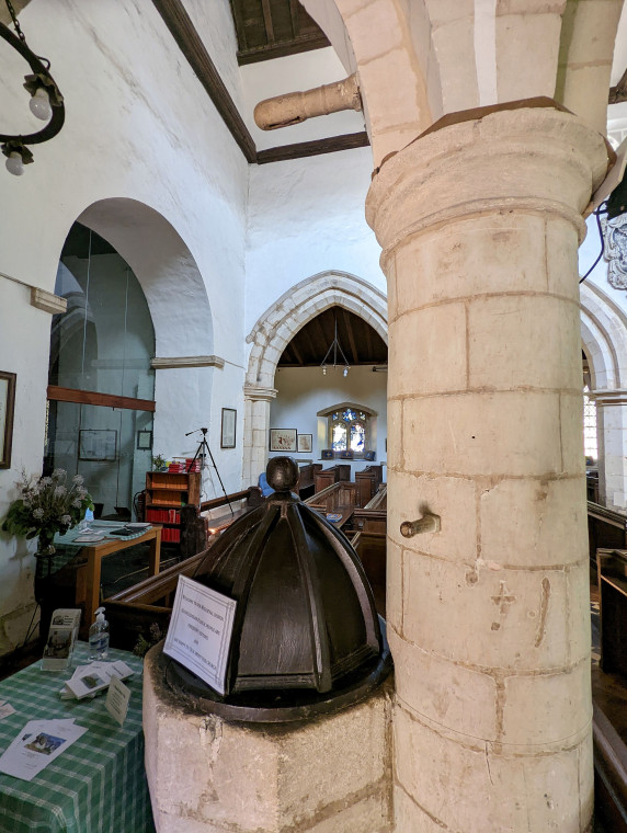 Wendens Ambo Church Font Cover 1600s 7 August 2022 Copyright: William George