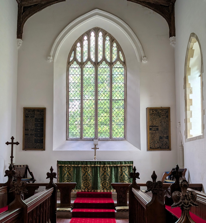 Clavering Church East Window 5 August 2025 Copyright: William George
