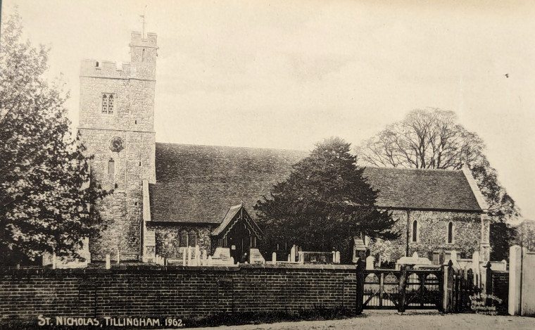 Tillingham St Nicholas Church Post Card Copyright: William George