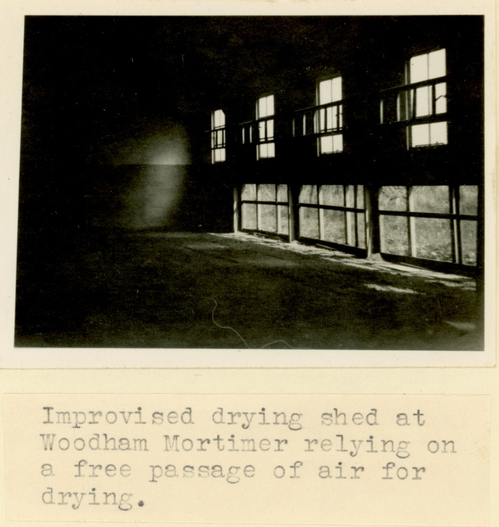 Woodham Mortimer Brick Works Improvised Drying Sheds 1954 Copyright: W C Gurton Rural Crafts in Essex