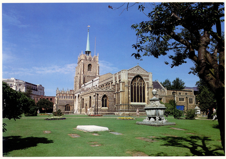 Chelmsford Cathedral Mark Mitchels 1992 Copyright: Mark Mitchels Essex A Portrait in Colour 1992