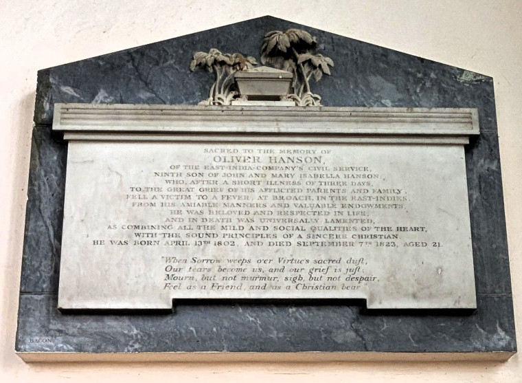 Great Bromley Church Monument Oliver Hanson 15 November 2025 Copyright: William George