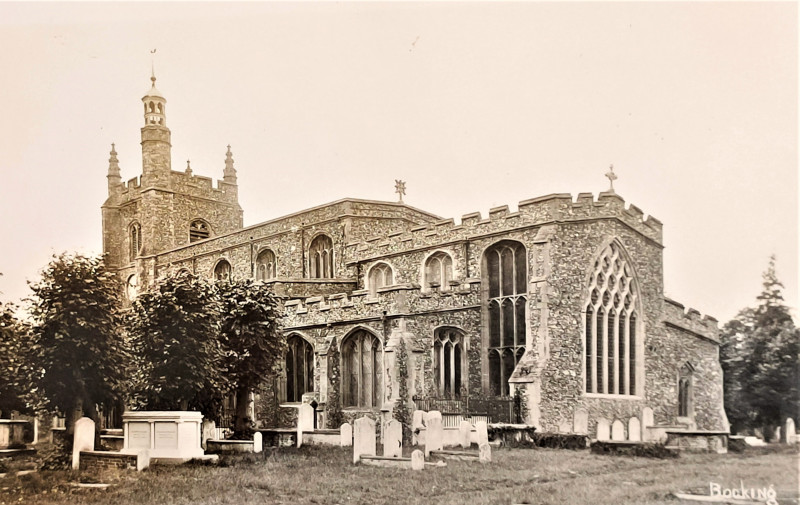 Bocking Church post card Copyright: William George