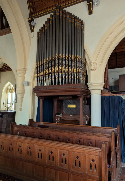 Matching Church Organ and Pews 9th August 2025 Copyright: William George