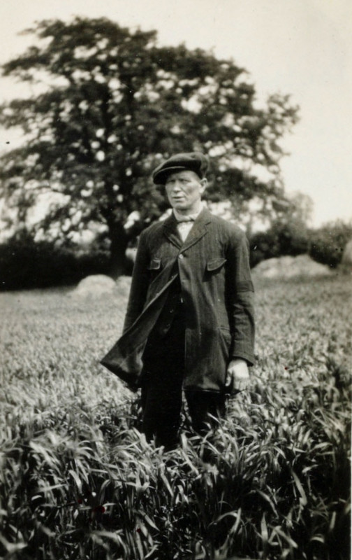 Frederick Pratt in June 1923 on the site of the fall Copyright: Natural History Museum, London