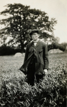 Frederick Pratt in June 1923 on the site of the fall Copyright: Natural History Museum, London