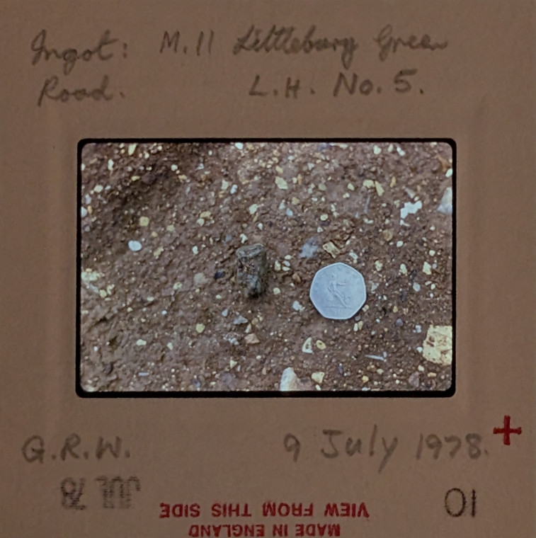 Littlebury Late Bronze Age Hoard M11 9 July 1978 slide 10 Copyright: Graham R Ward Archive 