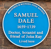 Braintree Samuel Dale Plaque 4 April 2025 