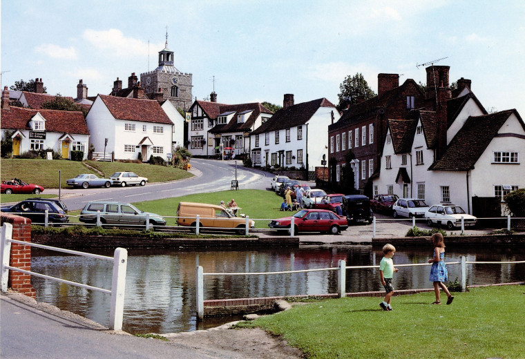 Finchingfield Mark Mitchels 1992 Copyright: Mark Mitchels Essex A Portrait in Colour 1992