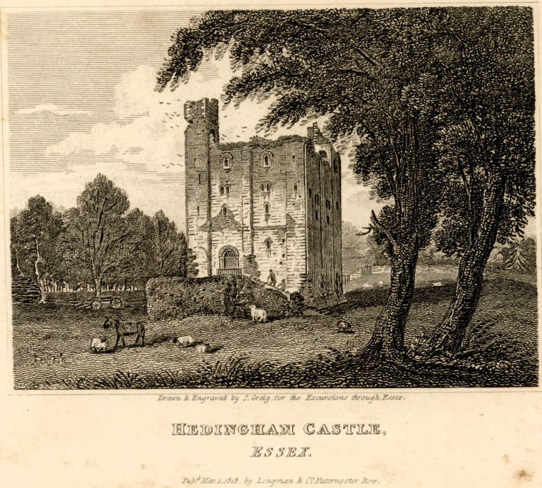 Hedingham Castle Excursions through Essex 1819 Copyright: William George