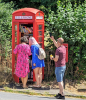 Wendens Ambo Telephone Box and Photographer 7 August 2022 
