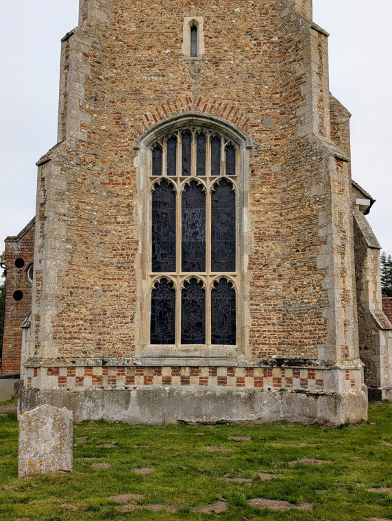 Gosfield Church Tower West Window 21 March 2025 Copyright: William George