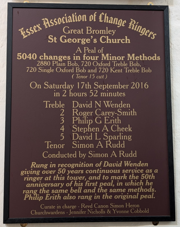 Great Bromley Church 2016 15 November 2025 Copyright: William George