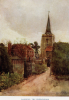 Danbury churchyard and church L Burleigh Bruhl 1915 