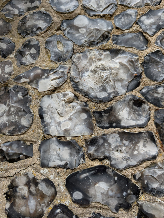 Hutton Church Knapped Flints 19 August 2025 Copyright: William George