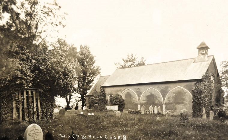 Wix Church and Bell Cage Post Card Copyright: William George